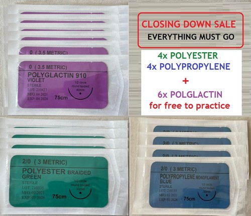 Set suture chirurgiche - 8x,